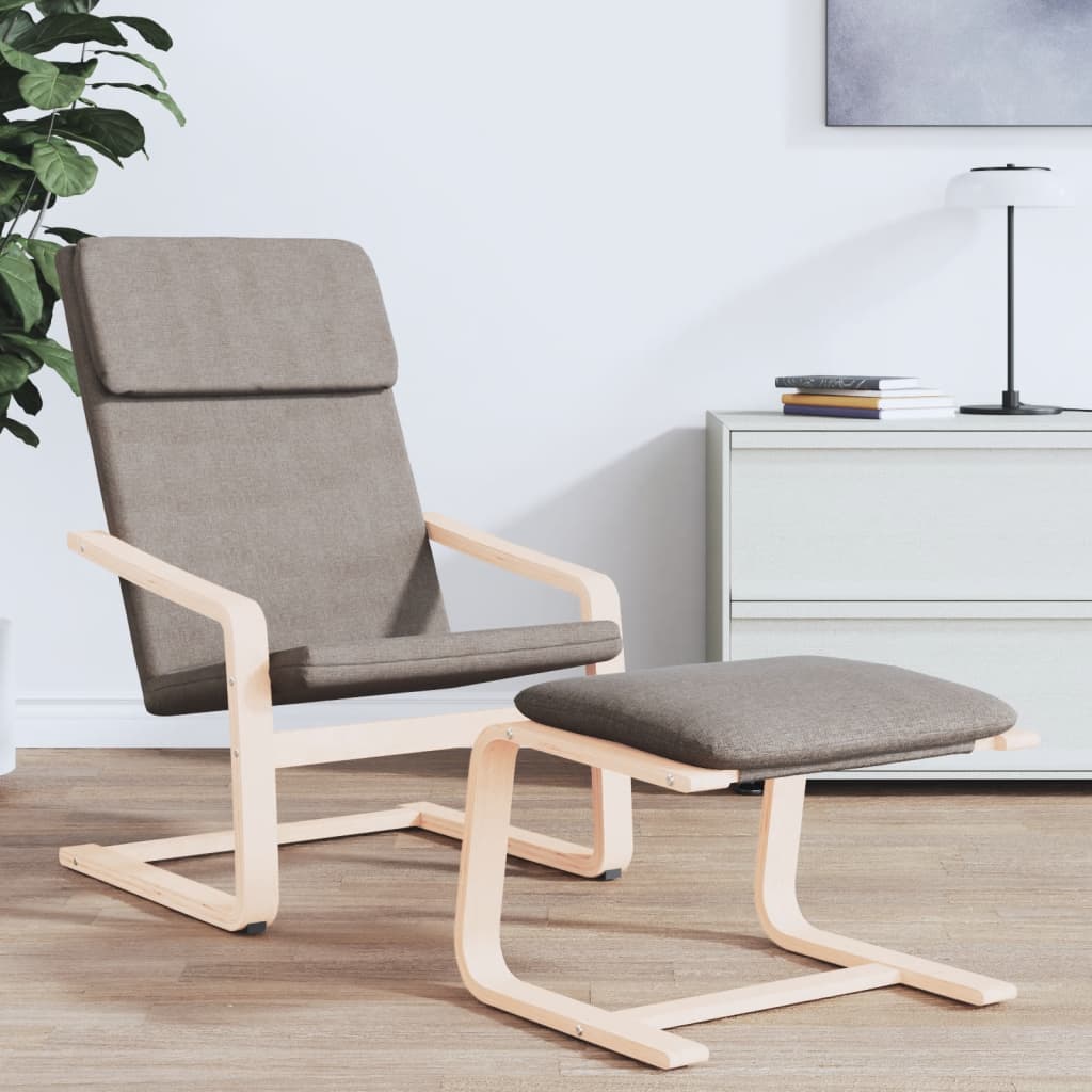 Relaxstoel stof taupe is nu te koop bij PeponiXL, paradijselijk wonen!