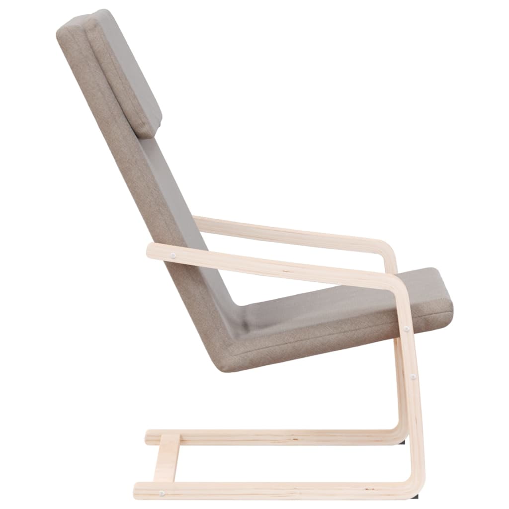 Relaxstoel stof taupe is nu te koop bij PeponiXL, paradijselijk wonen!