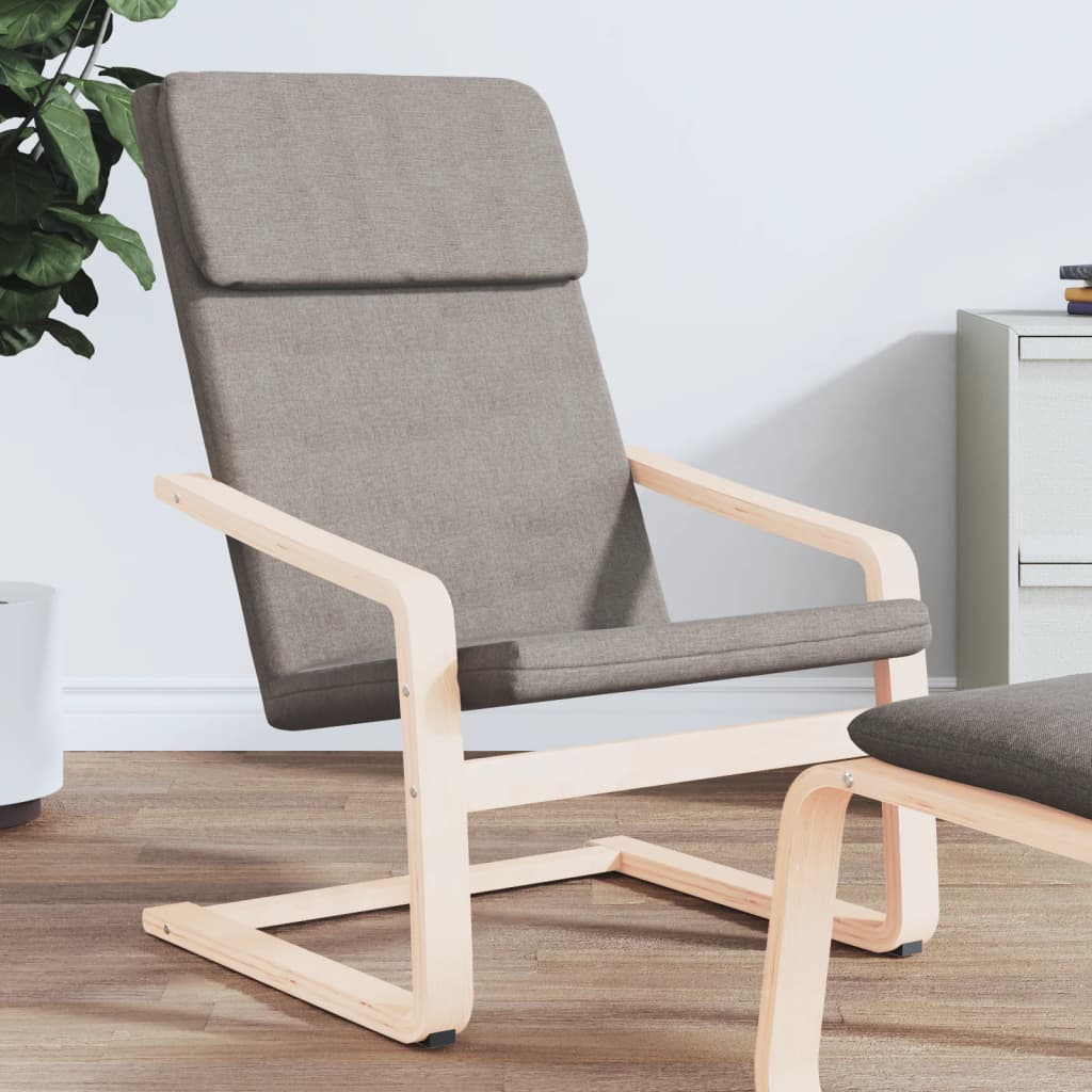Relaxstoel stof taupe is nu te koop bij PeponiXL, paradijselijk wonen!