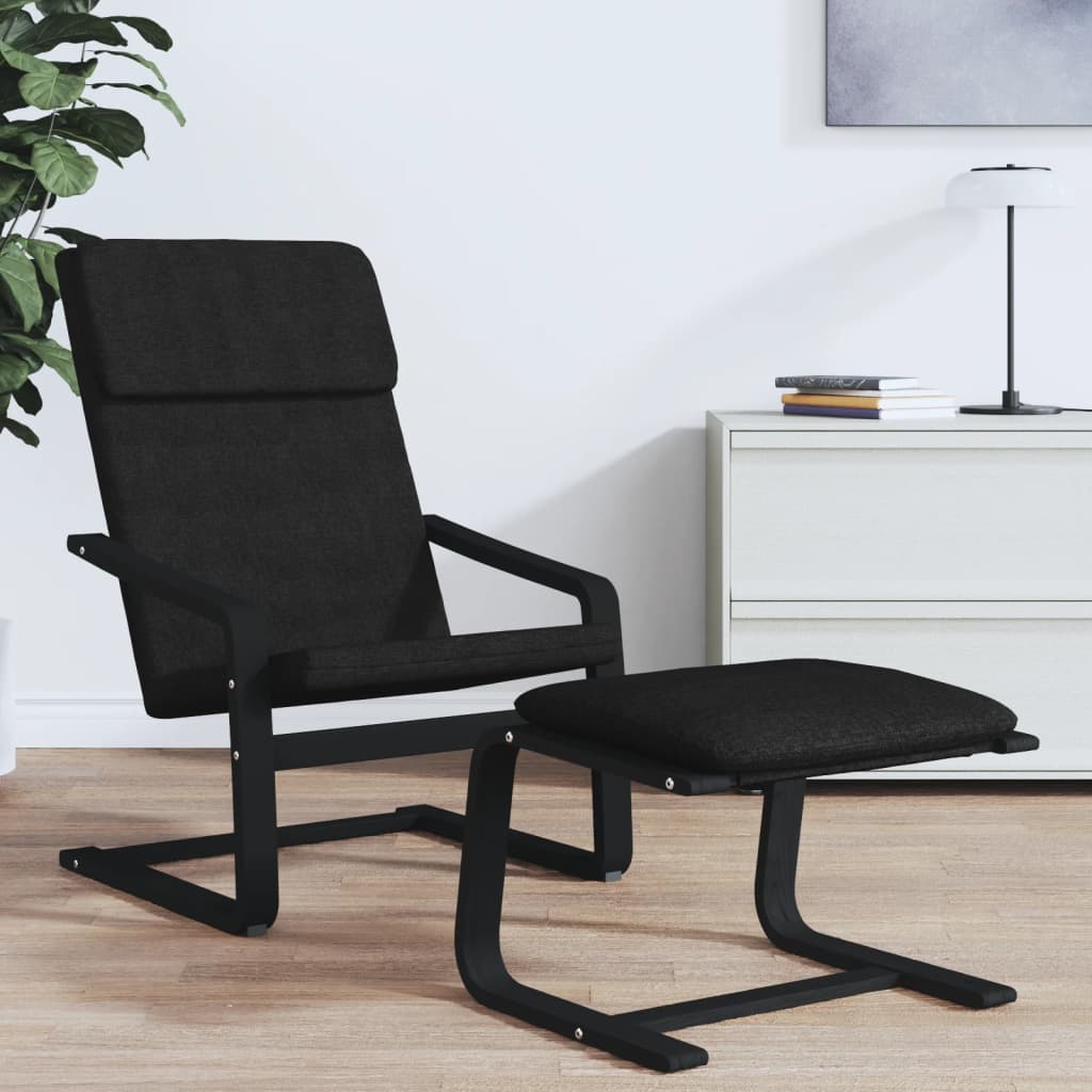 Relaxstoel stof zwart is nu te koop bij PeponiXL, paradijselijk wonen!