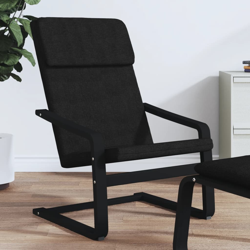 Relaxstoel stof zwart is nu te koop bij PeponiXL, paradijselijk wonen!