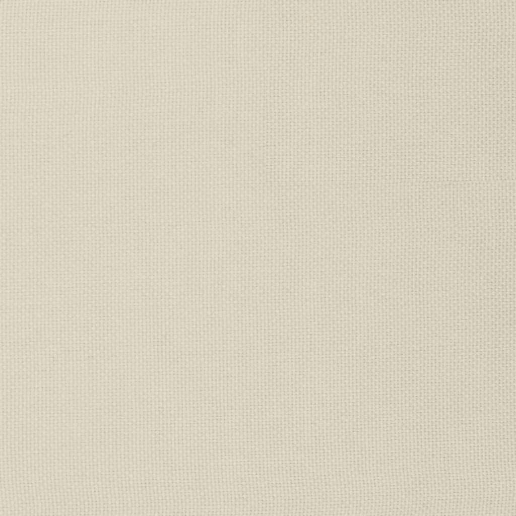 Voetenbank 51x41x40 cm stof crèmekleurig is nu te koop bij PeponiXL, paradijselijk wonen!