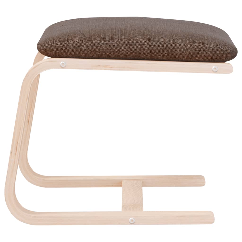 Voetenbank 51x41x40 cm stof donkergrijs is nu te koop bij PeponiXL, paradijselijk wonen!