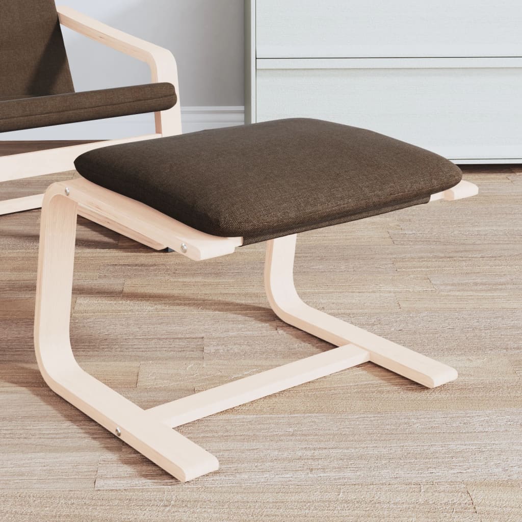 Voetenbank 51x41x40 cm stof donkergrijs is nu te koop bij PeponiXL, paradijselijk wonen!