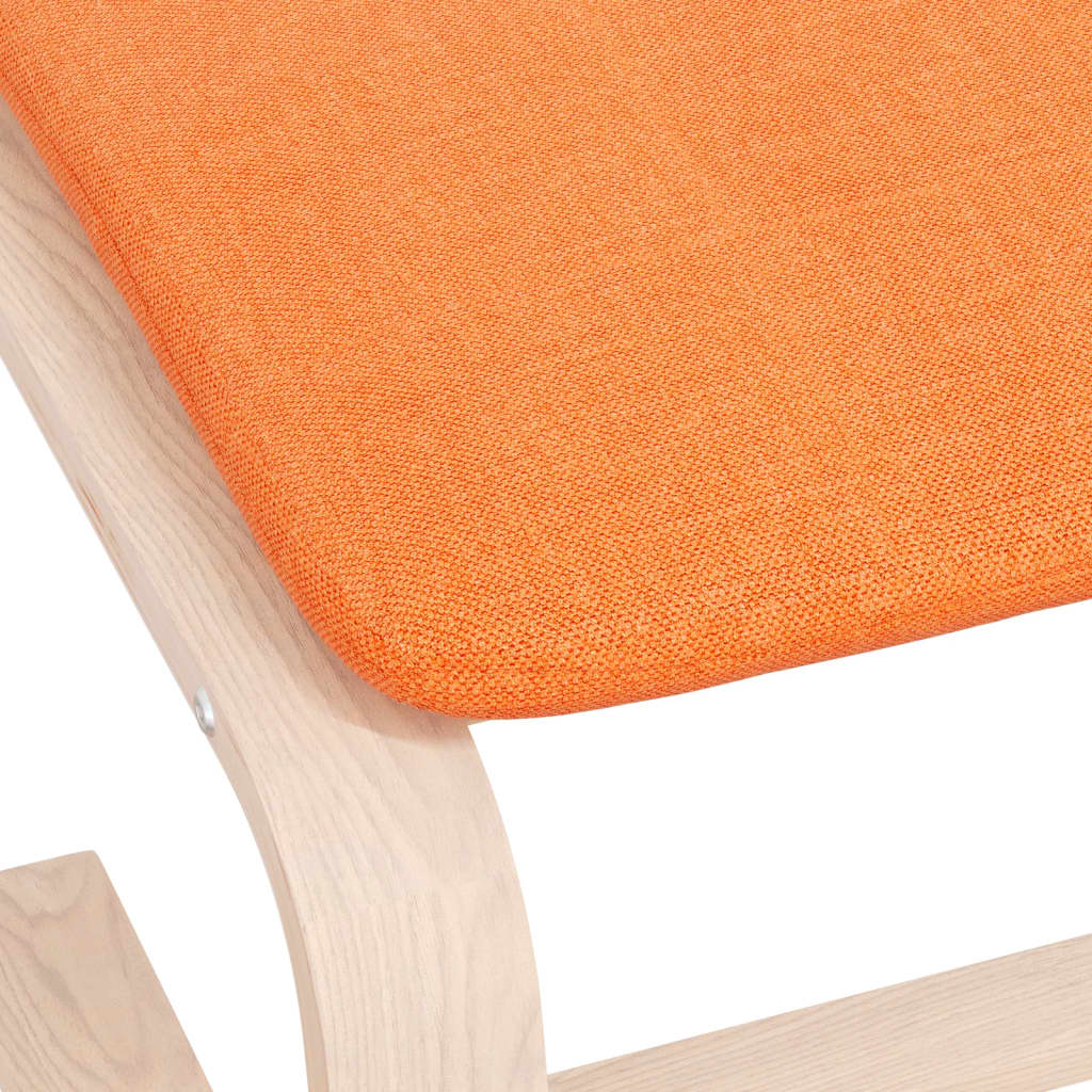 Voetenbank 51x41x40 cm stof donkergeel is nu te koop bij PeponiXL, paradijselijk wonen!