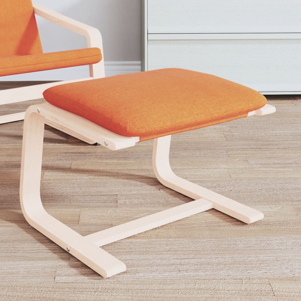 Voetenbank 51x41x40 cm stof donkergeel is nu te koop bij PeponiXL, paradijselijk wonen!