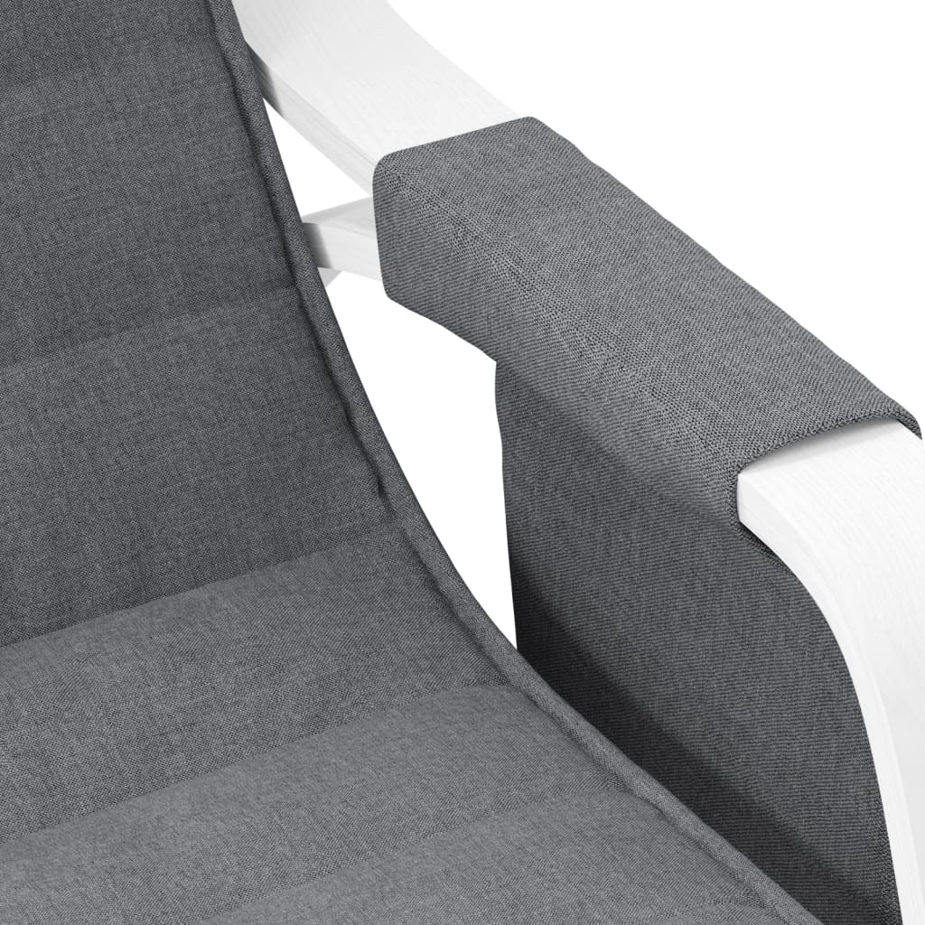 Schommelstoel stof donkergrijs is nu te koop bij PeponiXL, paradijselijk wonen!