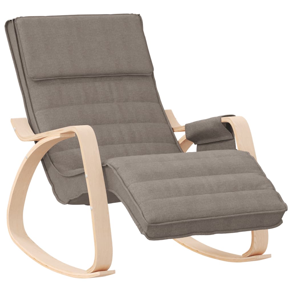 Schommelstoel stof taupe is nu te koop bij PeponiXL, paradijselijk wonen!
