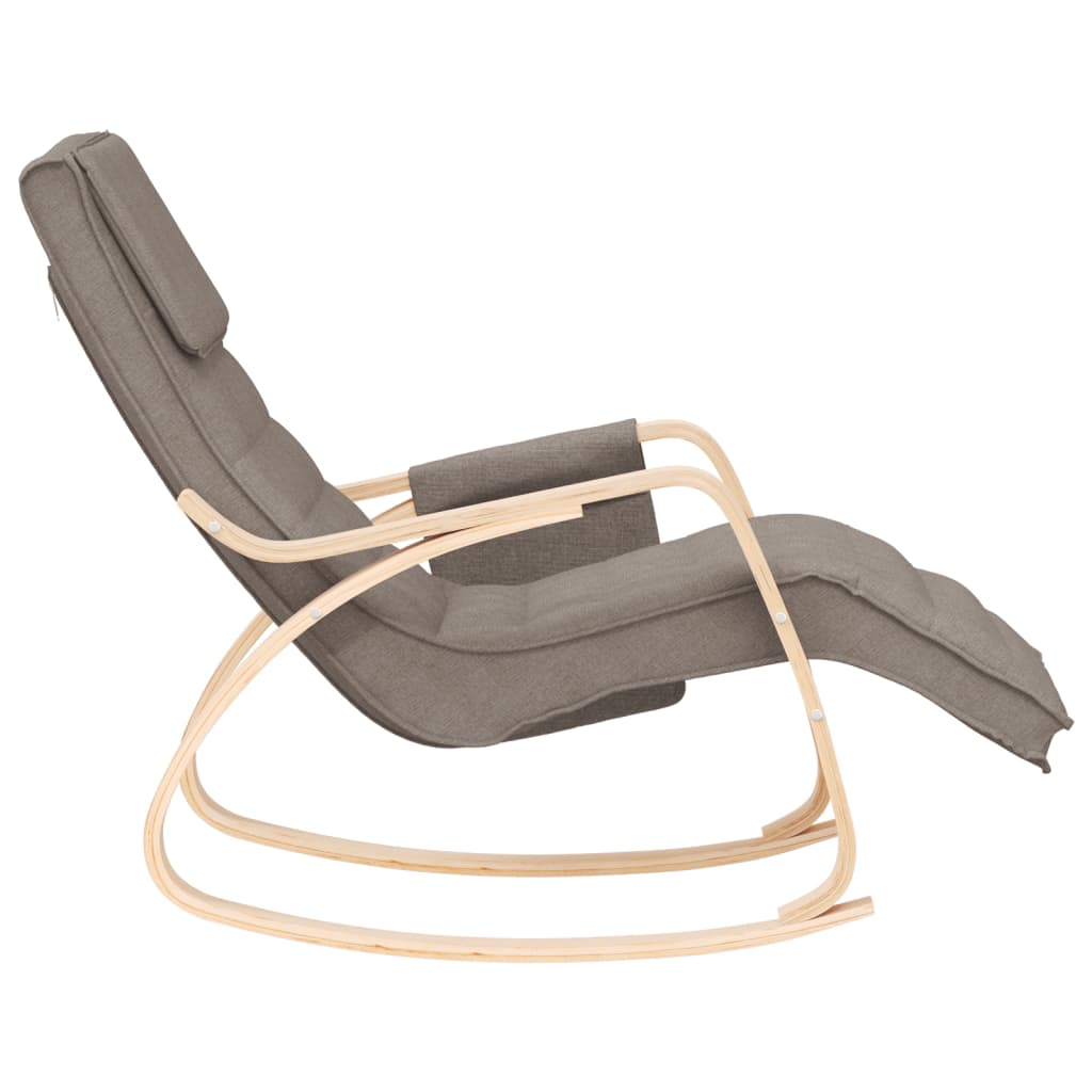 Schommelstoel stof taupe is nu te koop bij PeponiXL, paradijselijk wonen!