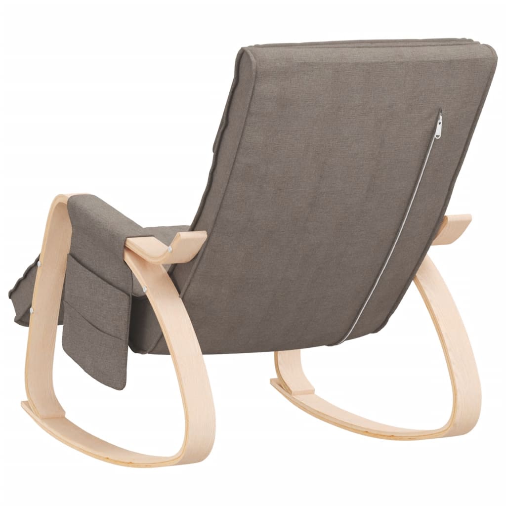 Schommelstoel stof taupe is nu te koop bij PeponiXL, paradijselijk wonen!