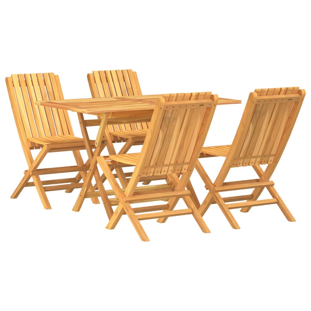 5-delige Tuinset massief teakhout is nu te koop bij PeponiXL, paradijselijk wonen!