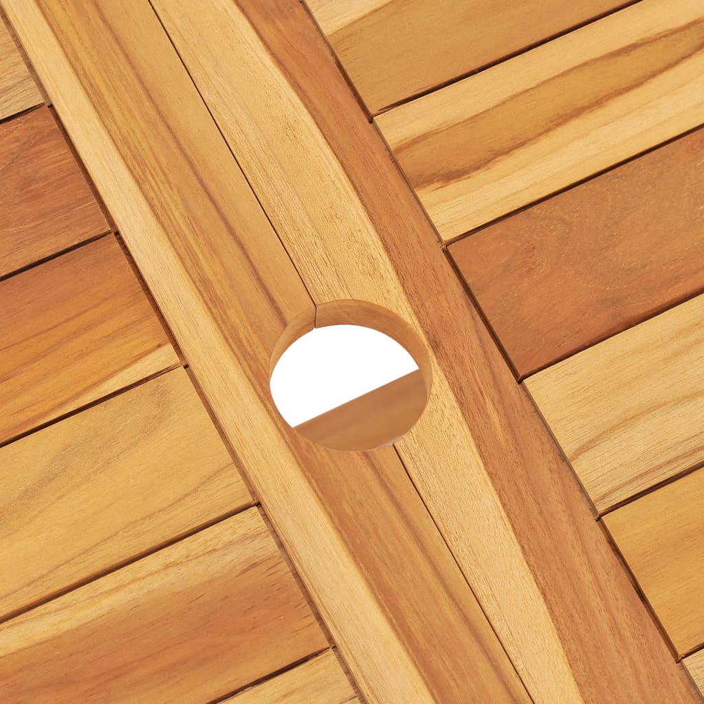 5-delige Tuinset massief teakhout is nu te koop bij PeponiXL, paradijselijk wonen!