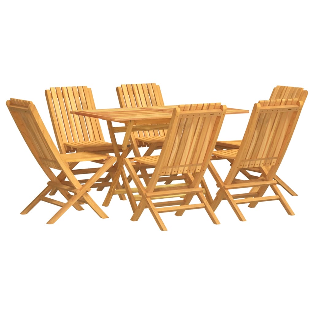 7-delige Tuinset massief teakhout is nu te koop bij PeponiXL, paradijselijk wonen!