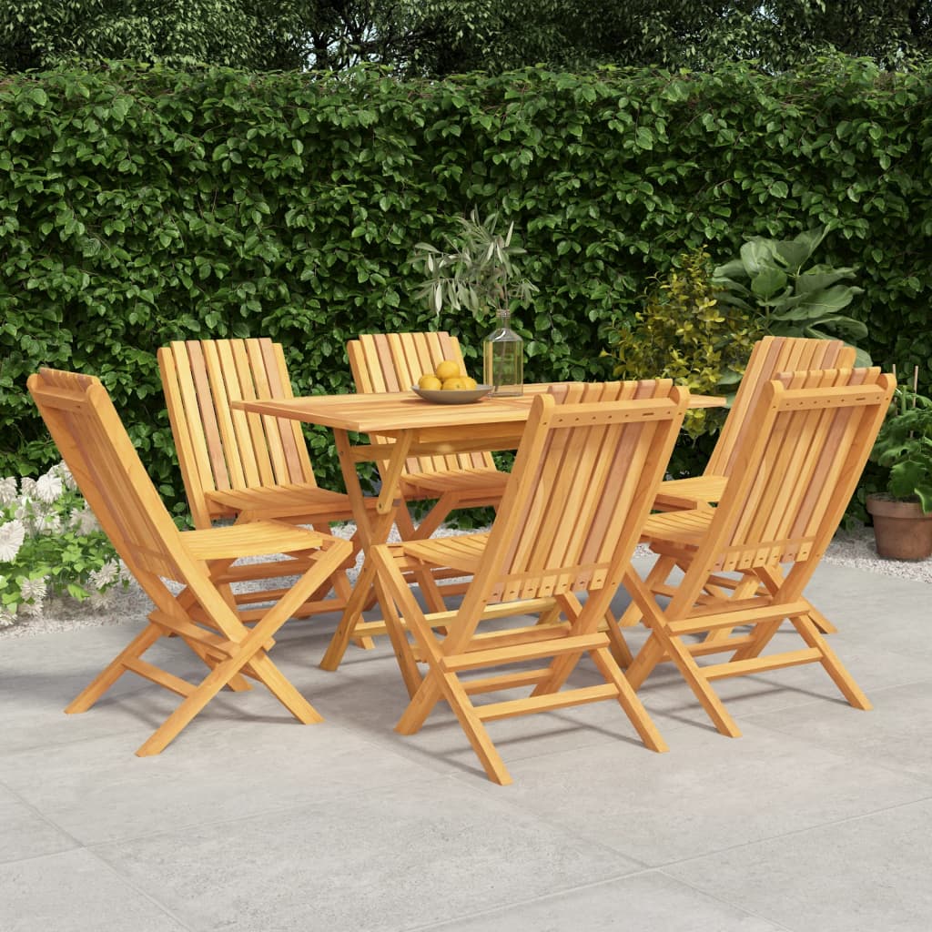 7-delige Tuinset massief teakhout is nu te koop bij PeponiXL, paradijselijk wonen!