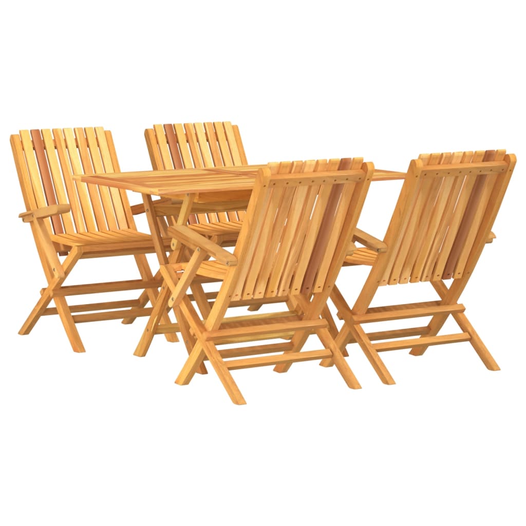 5-delige Tuinset massief teakhout is nu te koop bij PeponiXL, paradijselijk wonen!