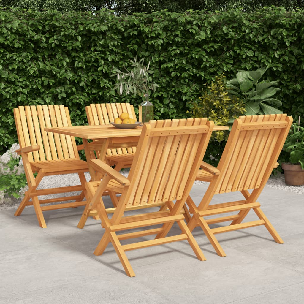 5-delige Tuinset massief teakhout is nu te koop bij PeponiXL, paradijselijk wonen!