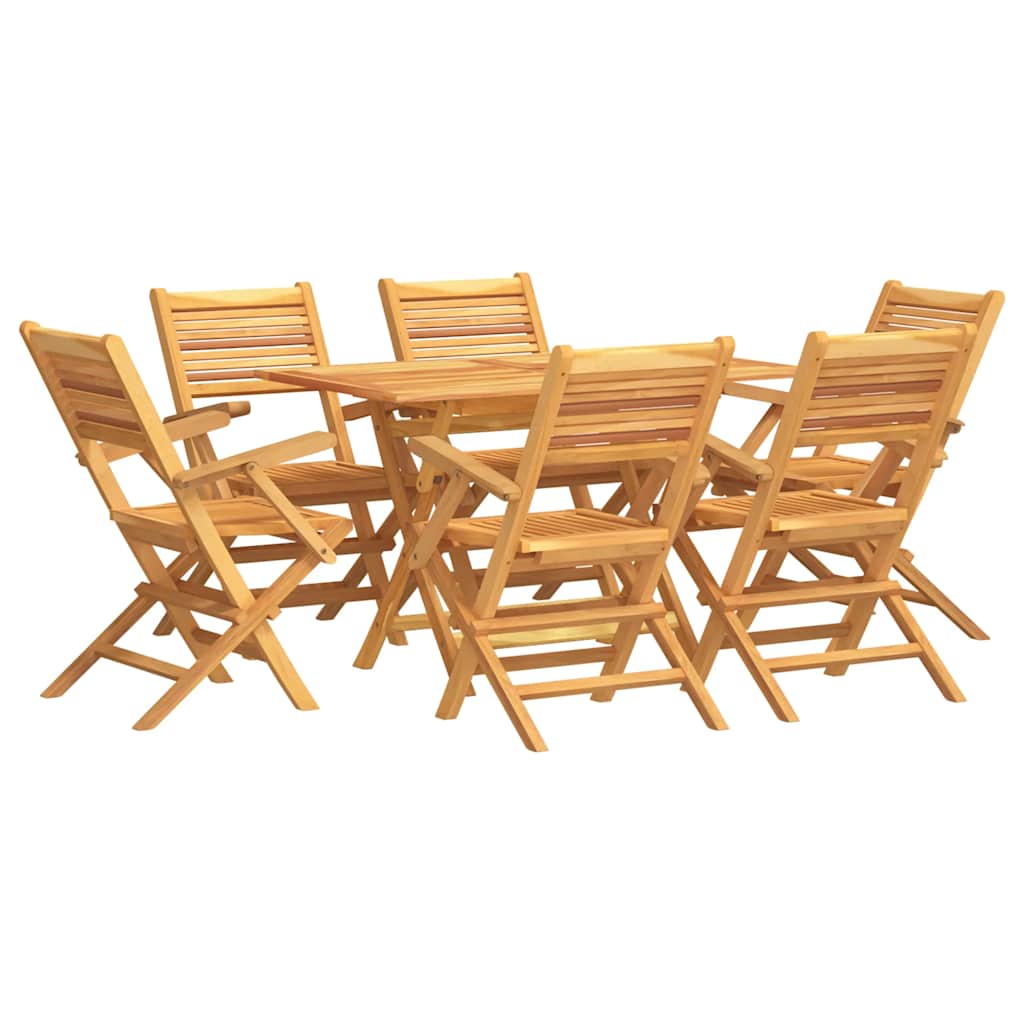 7-delige Tuinset massief teakhout is nu te koop bij PeponiXL, paradijselijk wonen!