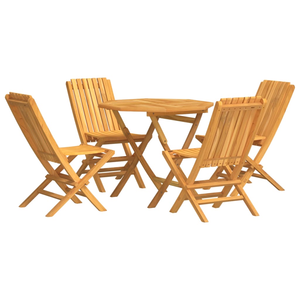 5-delige Tuinset massief teakhout is nu te koop bij PeponiXL, paradijselijk wonen!