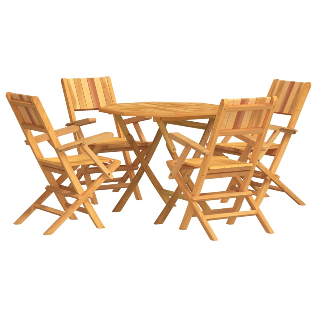 5-delige Tuinset massief teakhout is nu te koop bij PeponiXL, paradijselijk wonen!