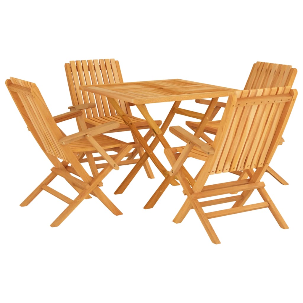 5-delige Tuinset massief teakhout is nu te koop bij PeponiXL, paradijselijk wonen!