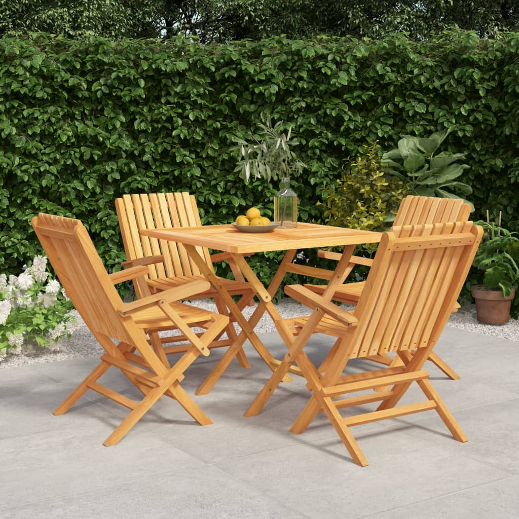 5-delige Tuinset massief teakhout is nu te koop bij PeponiXL, paradijselijk wonen!