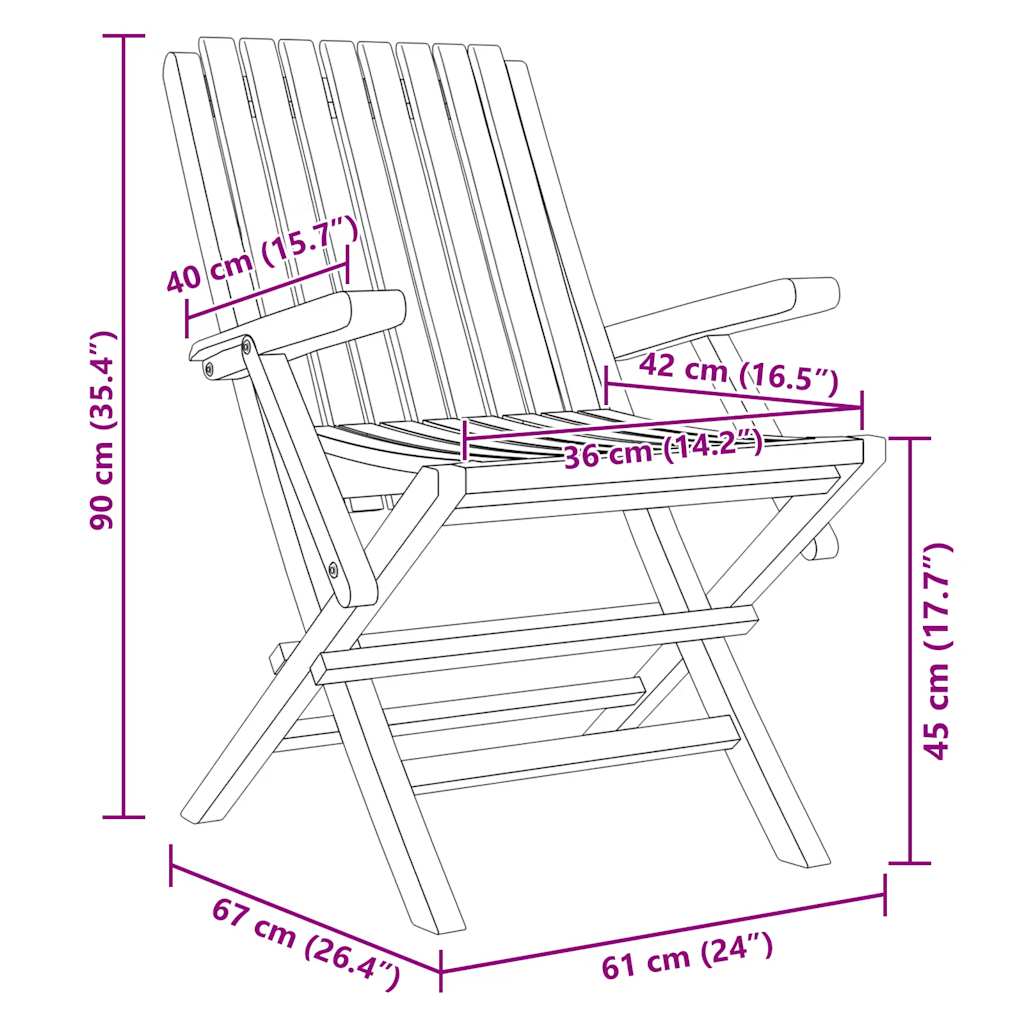 Tuinstoelen 6 st inklapbaar 61x67x90 cm massief teakhout is nu te koop bij PeponiXL, paradijselijk wonen!
