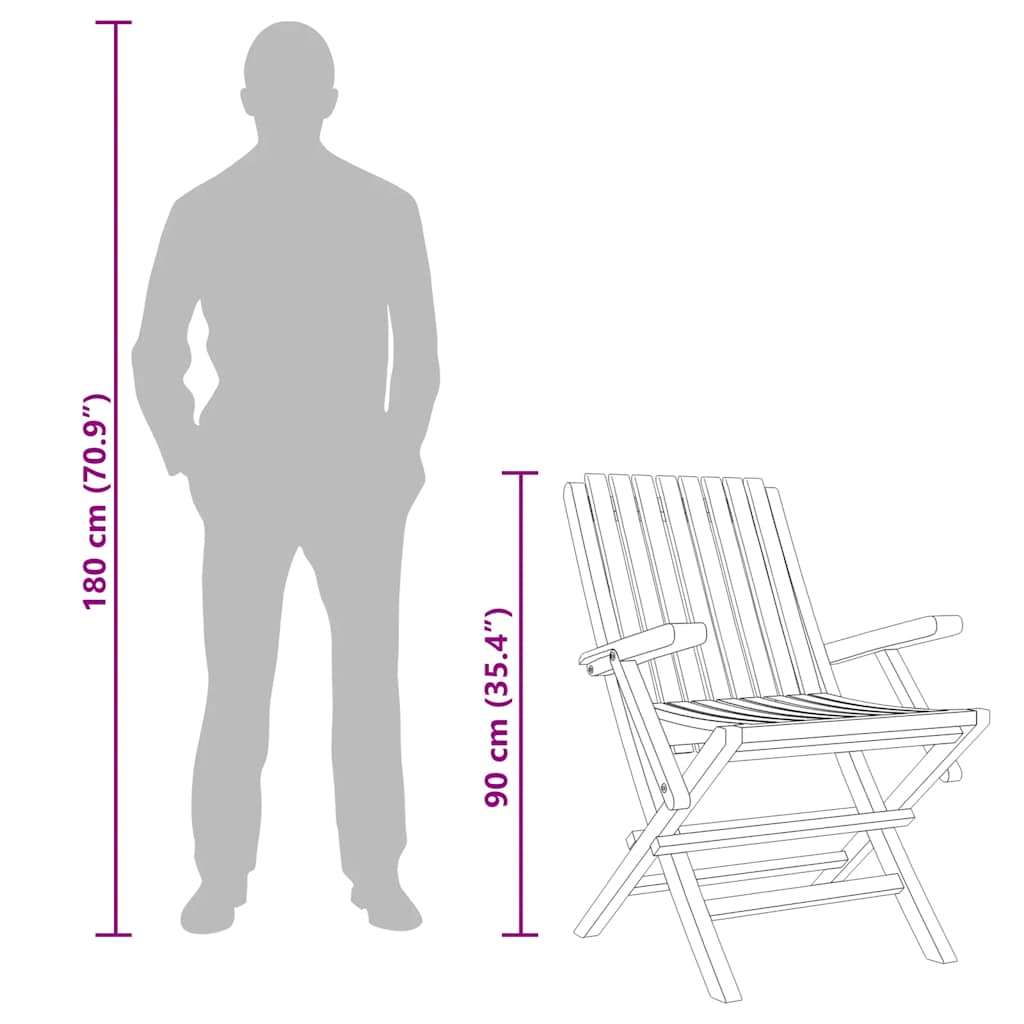 Tuinstoelen 6 st inklapbaar 61x67x90 cm massief teakhout is nu te koop bij PeponiXL, paradijselijk wonen!