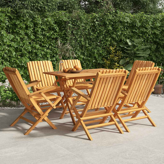 Tuinstoelen 6 st inklapbaar 61x67x90 cm massief teakhout is nu te koop bij PeponiXL, paradijselijk wonen!