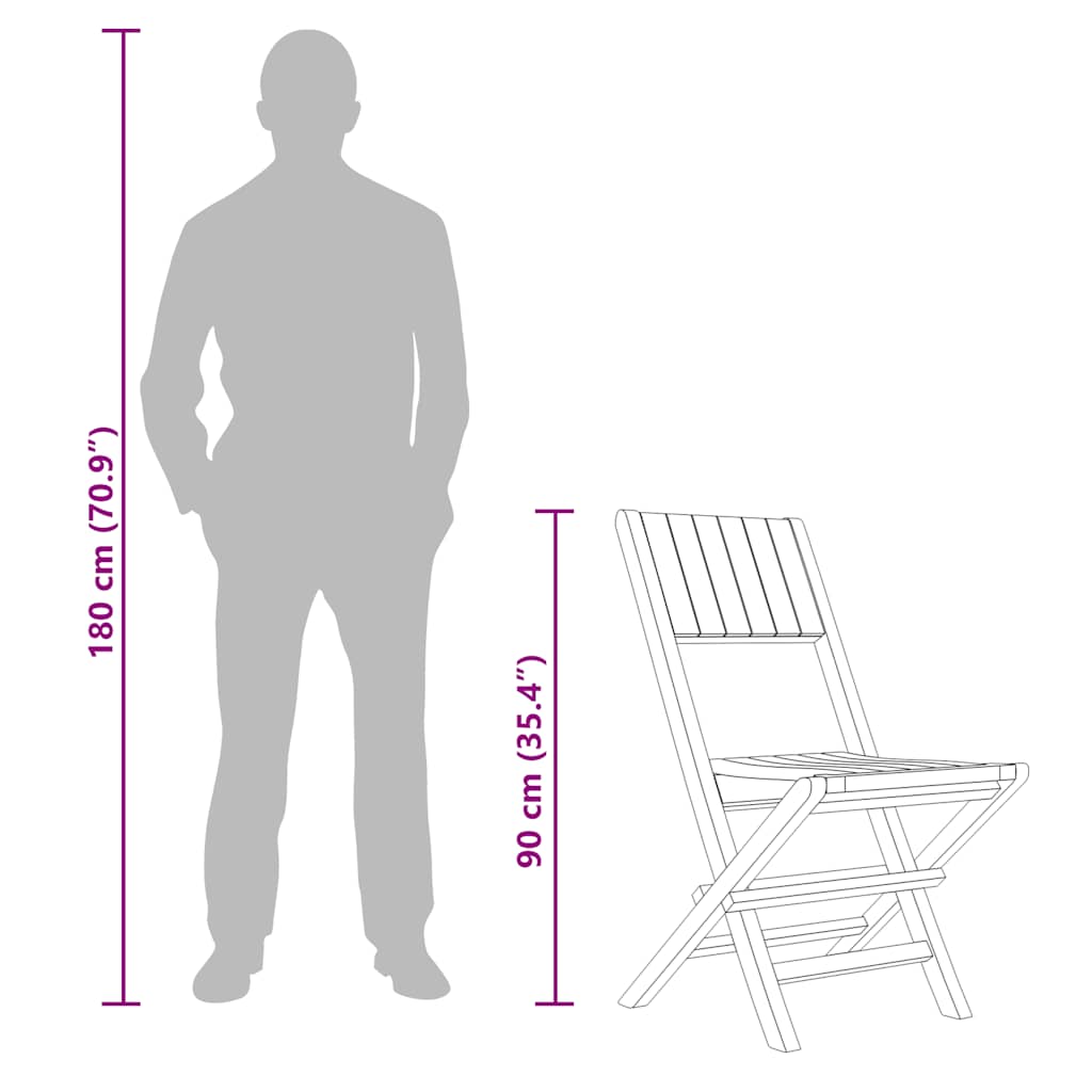 Tuinstoelen 4 st inklapbaar 47x61x90 cm massief teakhout is nu te koop bij PeponiXL, paradijselijk wonen!