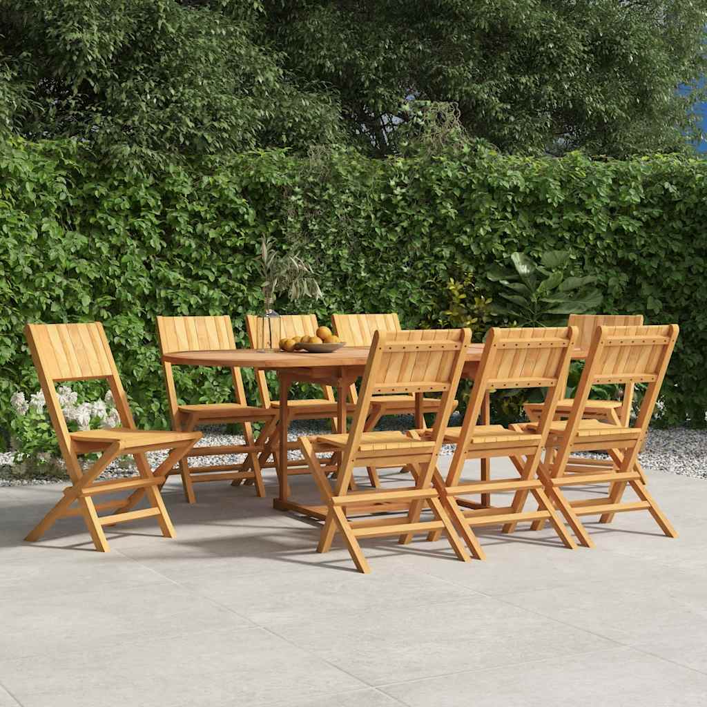 Tuinstoelen 8 st inklapbaar 47x61x90 cm massief teakhout is nu te koop bij PeponiXL, paradijselijk wonen!