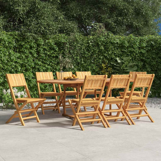 Tuinstoelen 8 st inklapbaar 47x61x90 cm massief teakhout is nu te koop bij PeponiXL, paradijselijk wonen!
