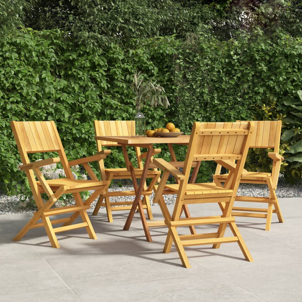 Tuinstoelen inklapbaar 4 st 55x61x90 cm massief teakhout is nu te koop bij PeponiXL, paradijselijk wonen!