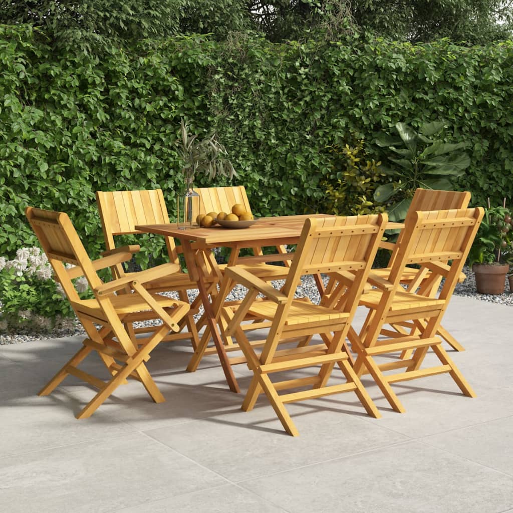 Tuinstoelen inklapbaar 6 st 55x61x90 cm massief teakhout is nu te koop bij PeponiXL, paradijselijk wonen!
