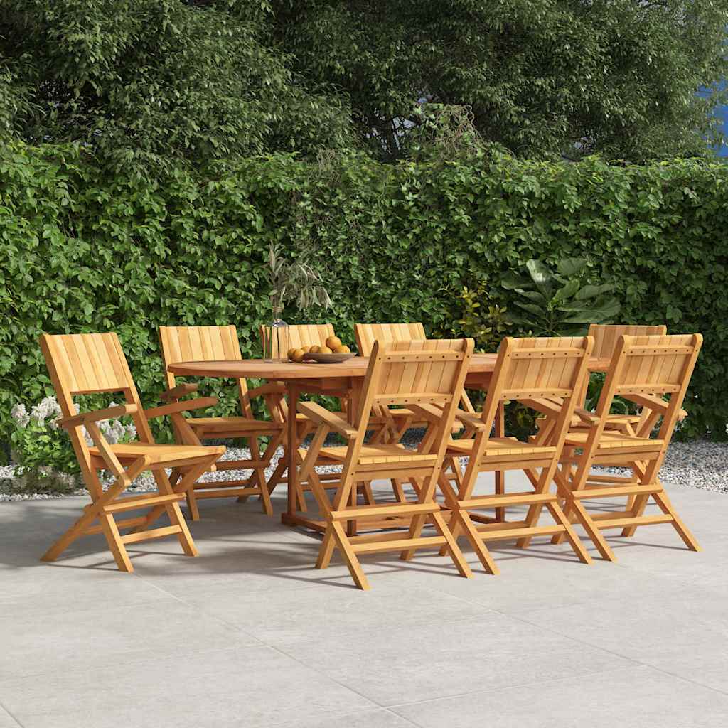 Tuinstoelen inklapbaar 8 st 55x61x90 cm massief teakhout is nu te koop bij PeponiXL, paradijselijk wonen!