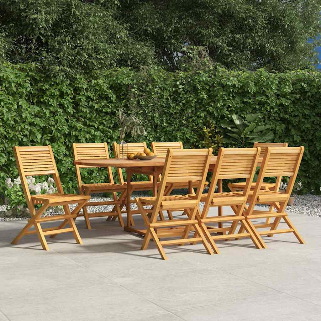 Tuinstoelen inklapbaar 8 st 47x62x90 cm massief teakhout is nu te koop bij PeponiXL, paradijselijk wonen!
