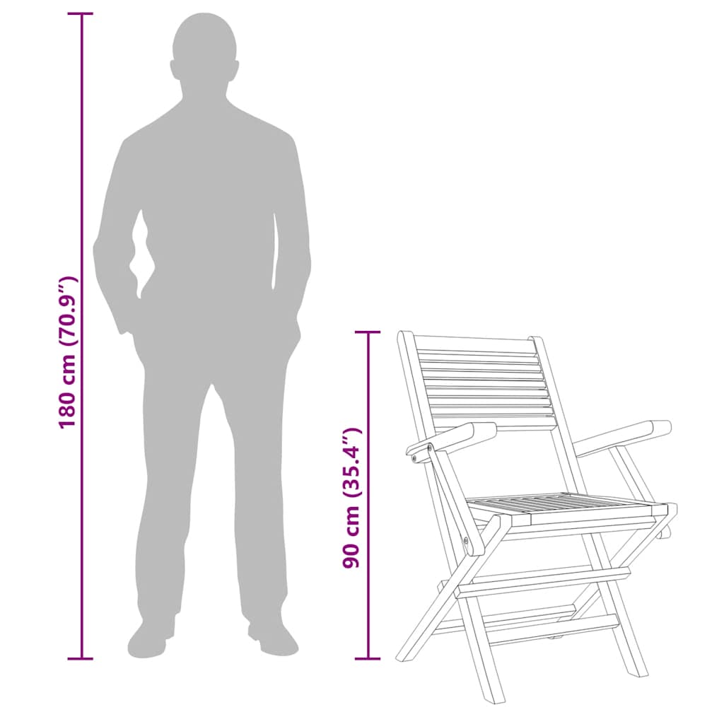 Tuinstoelen inklapbaar 4 st 55x62x90 cm massief teakhout is nu te koop bij PeponiXL, paradijselijk wonen!
