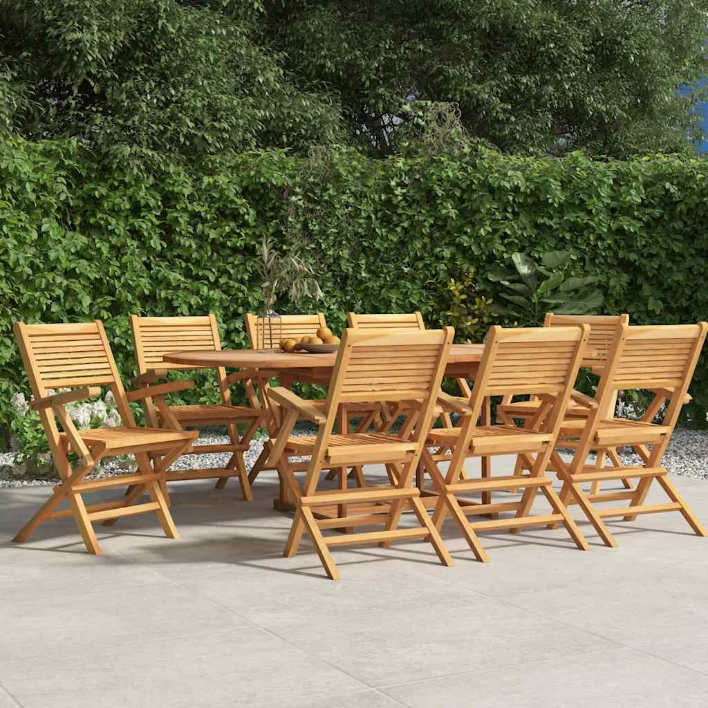 Tuinstoelen inklapbaar 8 st 55x62x90 cm massief teakhout is nu te koop bij PeponiXL, paradijselijk wonen!