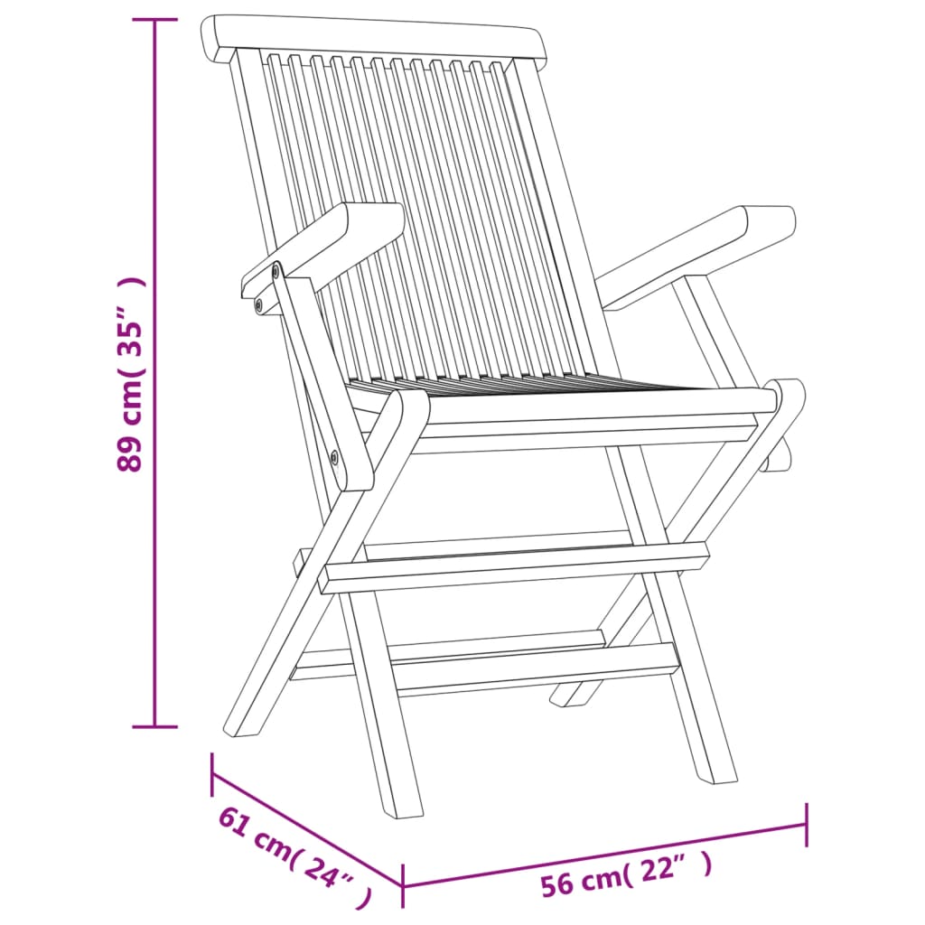 Tuinstoelen inklapbaar 8 st 56x61x89 cm massief teakhout grijs is nu te koop bij PeponiXL, paradijselijk wonen!