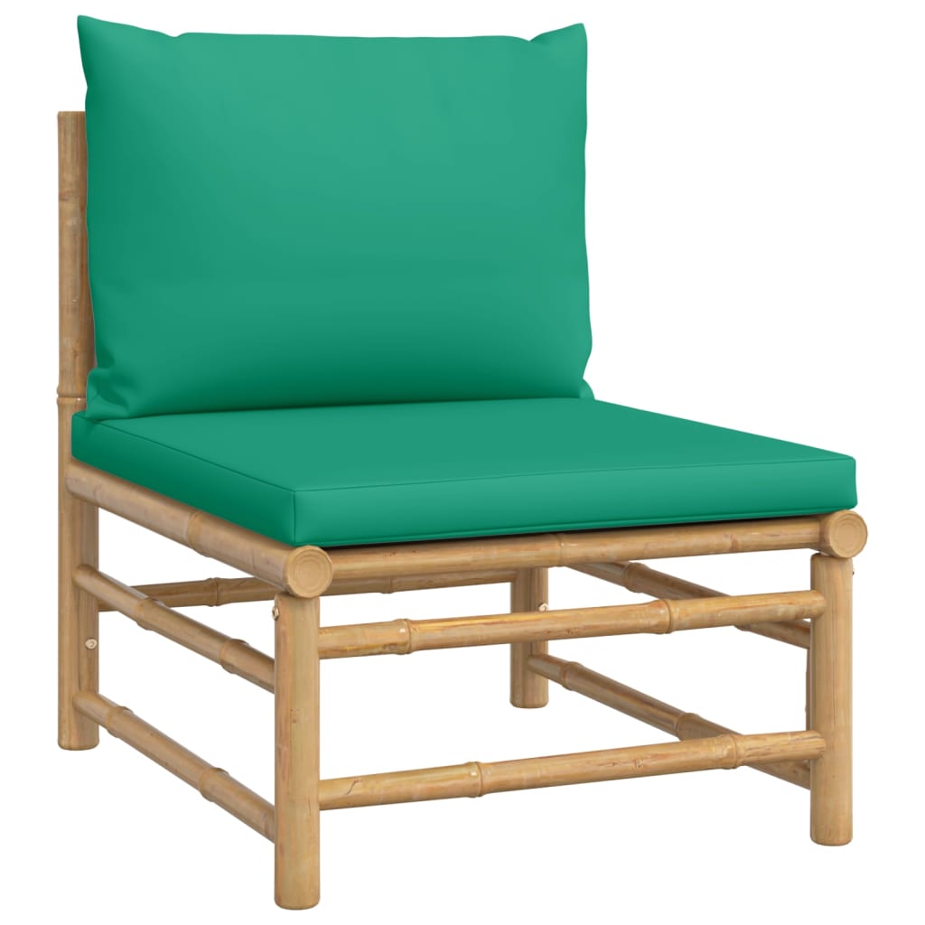 6-delige Loungeset met kussens bamboe groen is nu te koop bij PeponiXL, paradijselijk wonen!