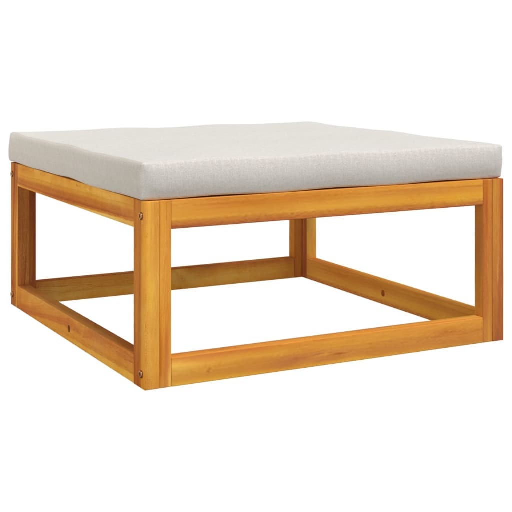 6-delige Loungeset met lichtgrijze kussens massief hout is nu te koop bij PeponiXL, paradijselijk wonen!