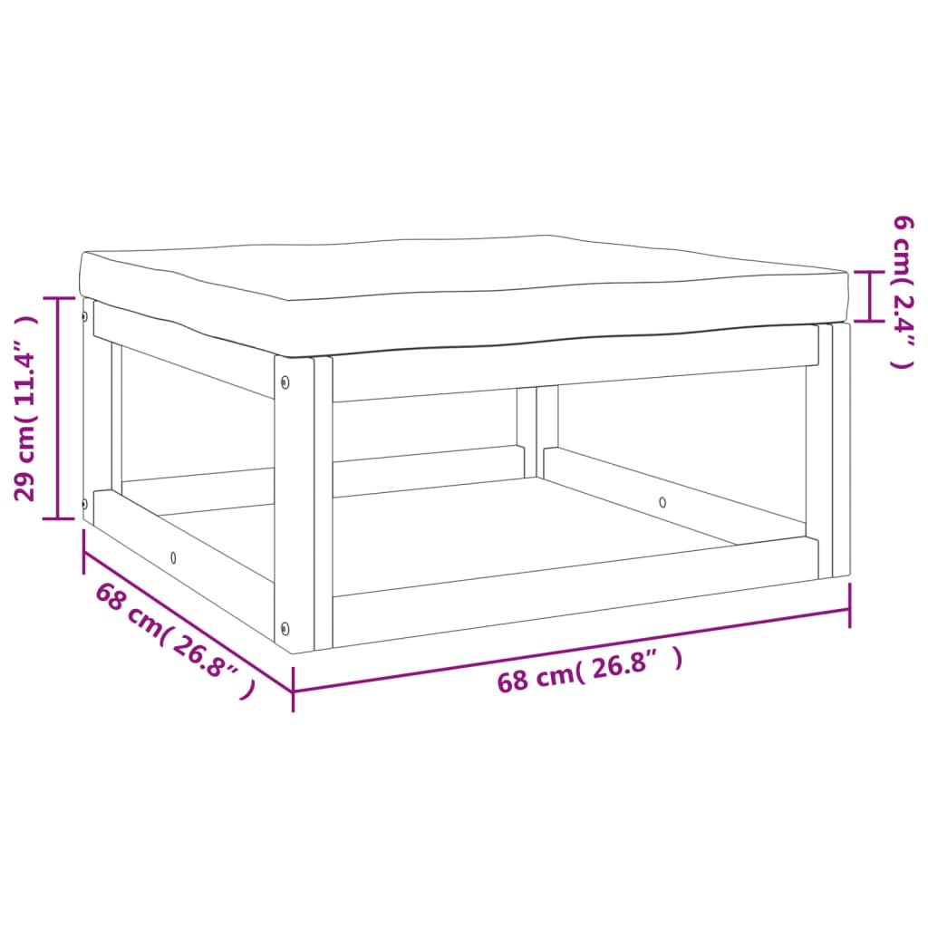 5-delige Loungeset met groene kussens massief hout is nu te koop bij PeponiXL, paradijselijk wonen!