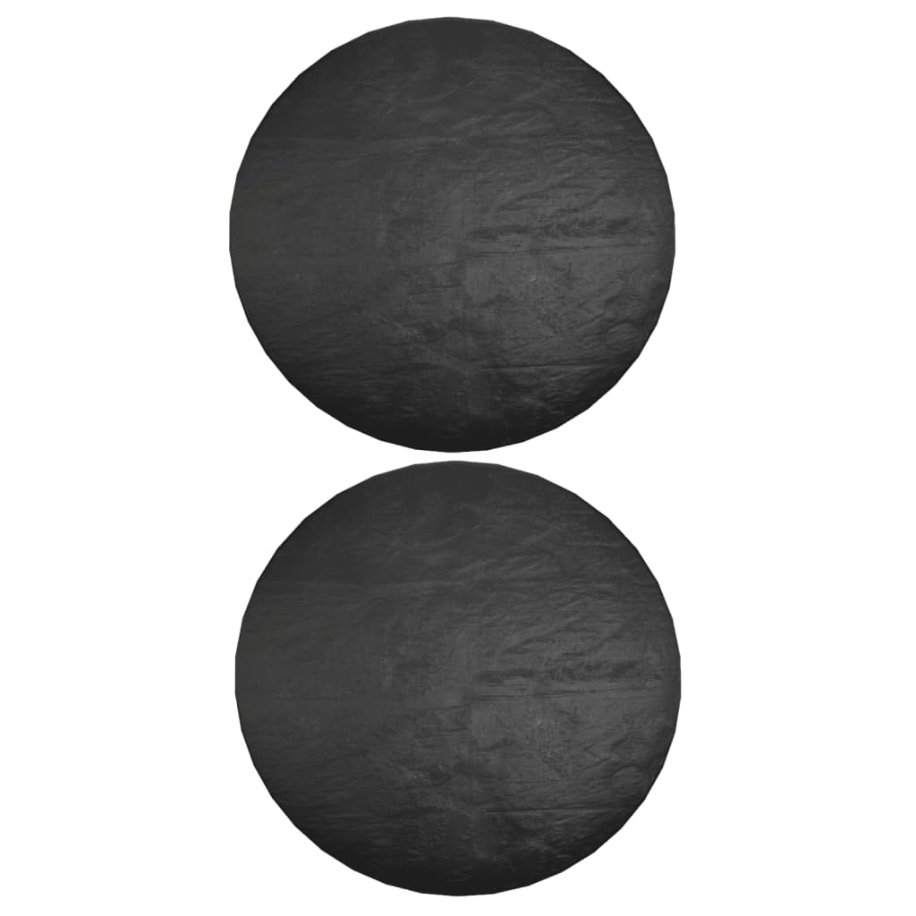 Tuinmeubelhoezen met 6 oogjes 2 st rond Ø125x75 cm is nu te koop bij PeponiXL, paradijselijk wonen!