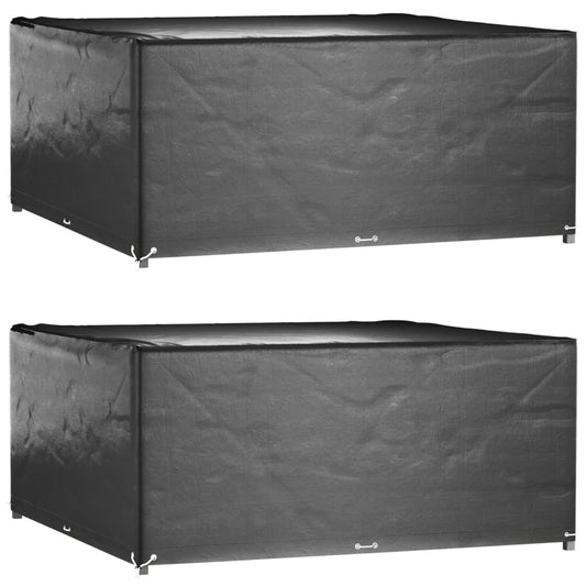 Tuinmeubelhoezen 2 st 16 oogjes vierkant 205x205x90 cm is nu te koop bij PeponiXL, paradijselijk wonen!