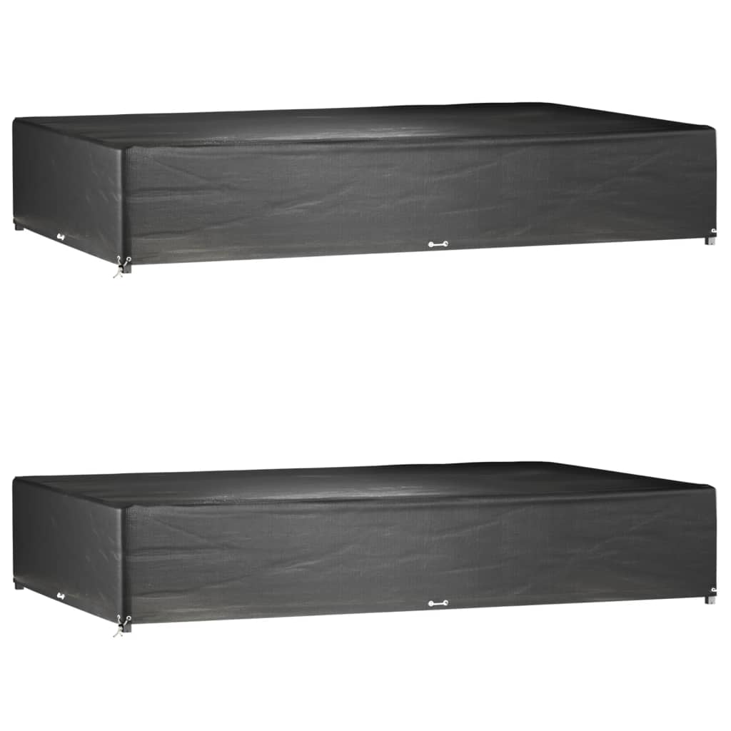 Tuinmeubelhoezen 2 st 16 oogjes rechthoekig 325x205x60 cm is nu te koop bij PeponiXL, paradijselijk wonen!