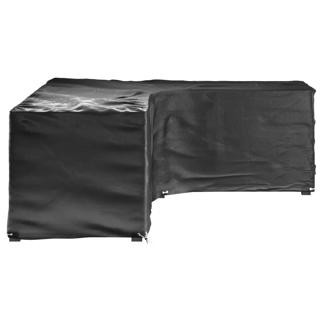 Tuinmeubelhoezen L-vormig 2 st 18 oogjes 285x220x80 cm is nu te koop bij PeponiXL, paradijselijk wonen!
