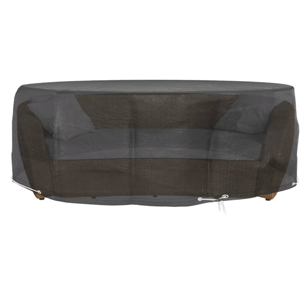 Tuinmeubelhoezen voor loungebed 2 st 10 oogjes rond Ø236x67 cm is nu te koop bij PeponiXL, paradijselijk wonen!
