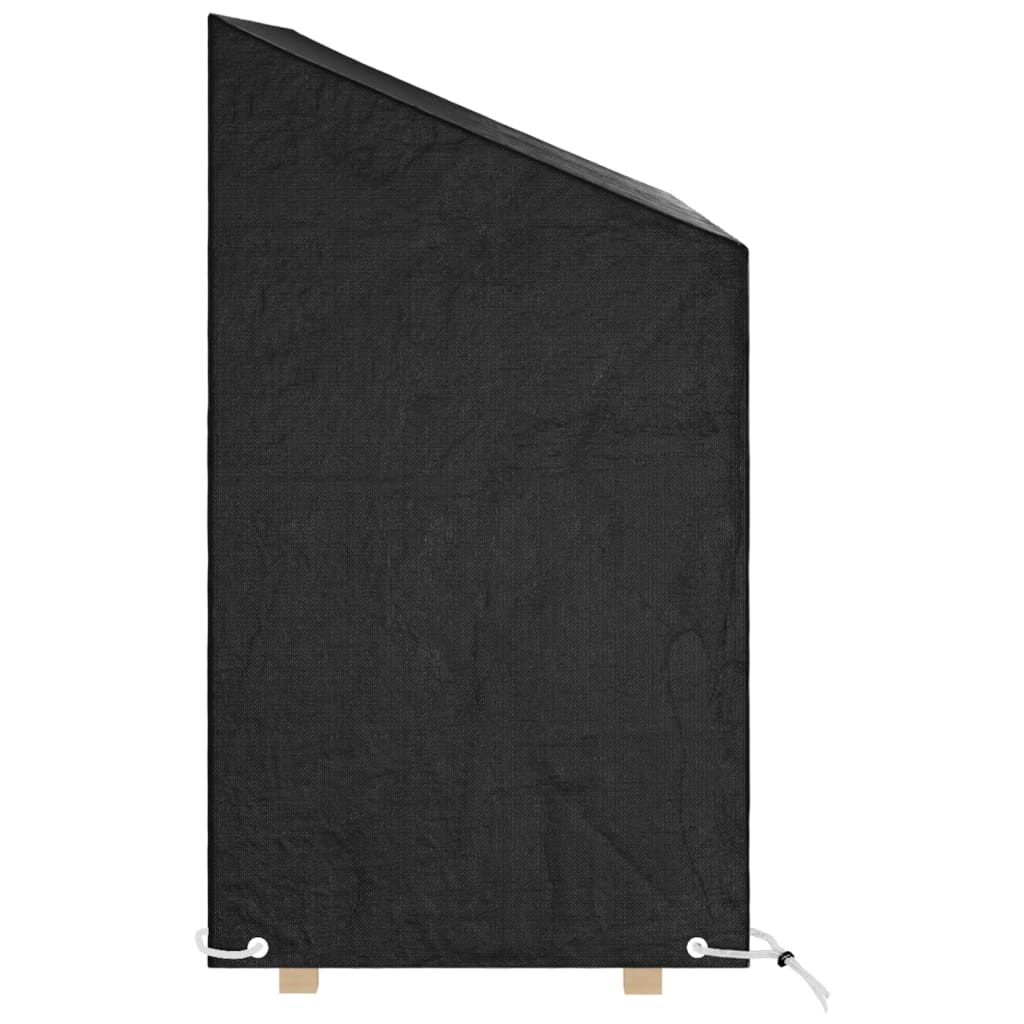 Tuinbankhoezen 2 st 8 oogjes 130x70x70/88 cm polyetheen is nu te koop bij PeponiXL, paradijselijk wonen!