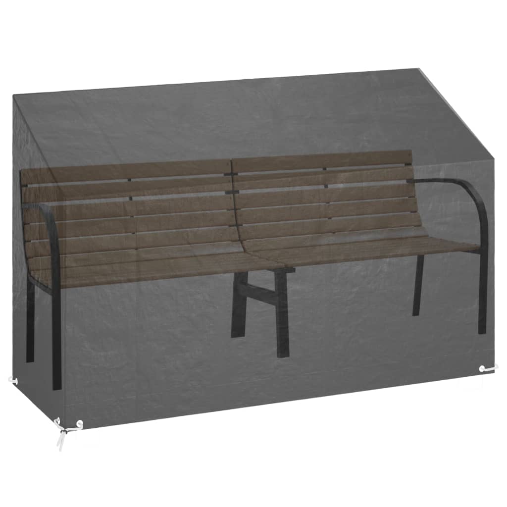 Tuinbankhoezen 2 st 8 oogjes 190x70x70/88 cm polyetheen is nu te koop bij PeponiXL, paradijselijk wonen!