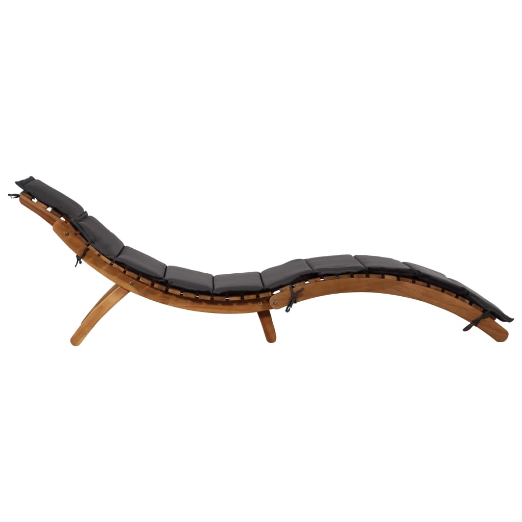 Ligstoelen met kussens 2 st massief acaciahout donkergrijs is nu te koop bij PeponiXL, paradijselijk wonen!
