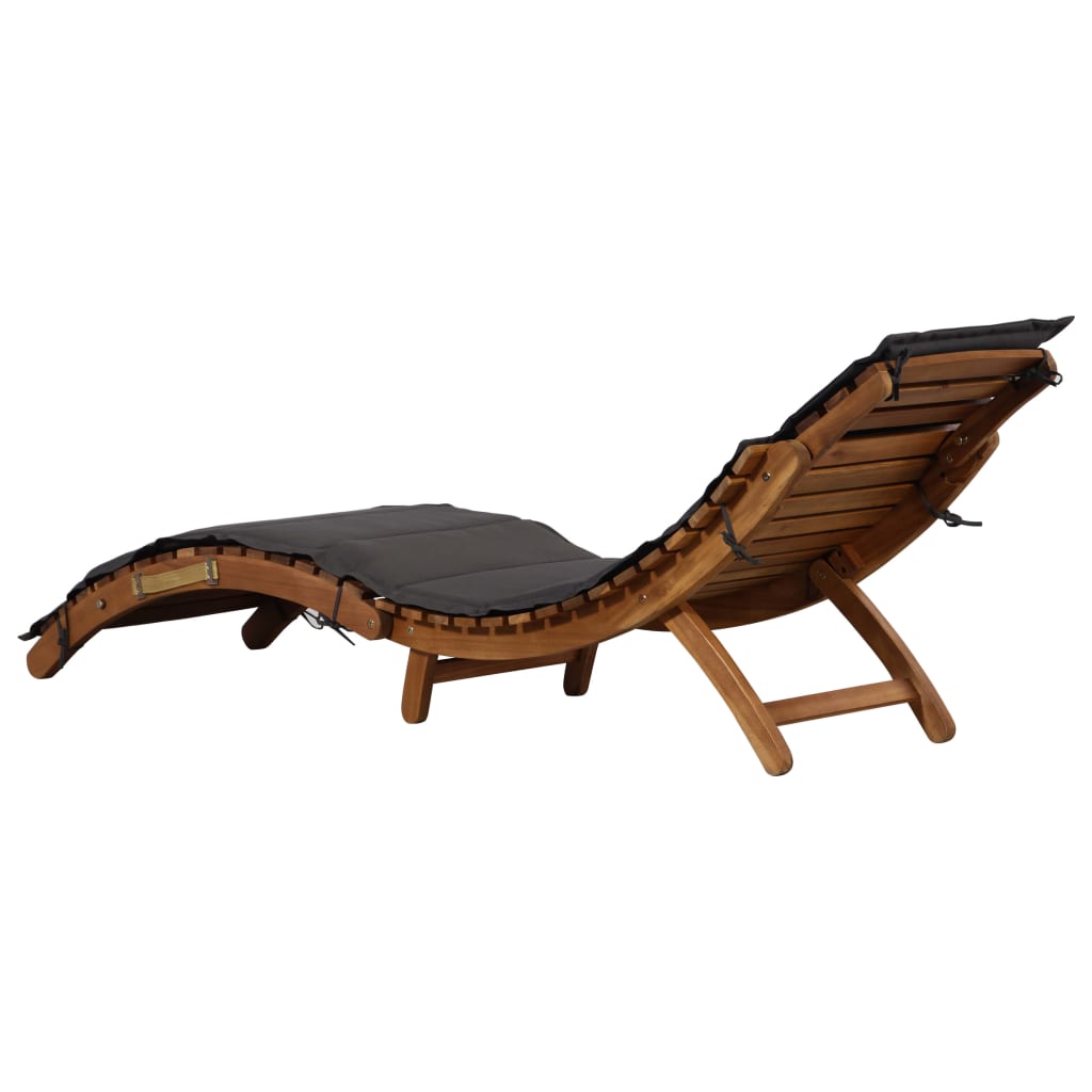 Ligstoelen met kussens 2 st massief acaciahout donkergrijs is nu te koop bij PeponiXL, paradijselijk wonen!